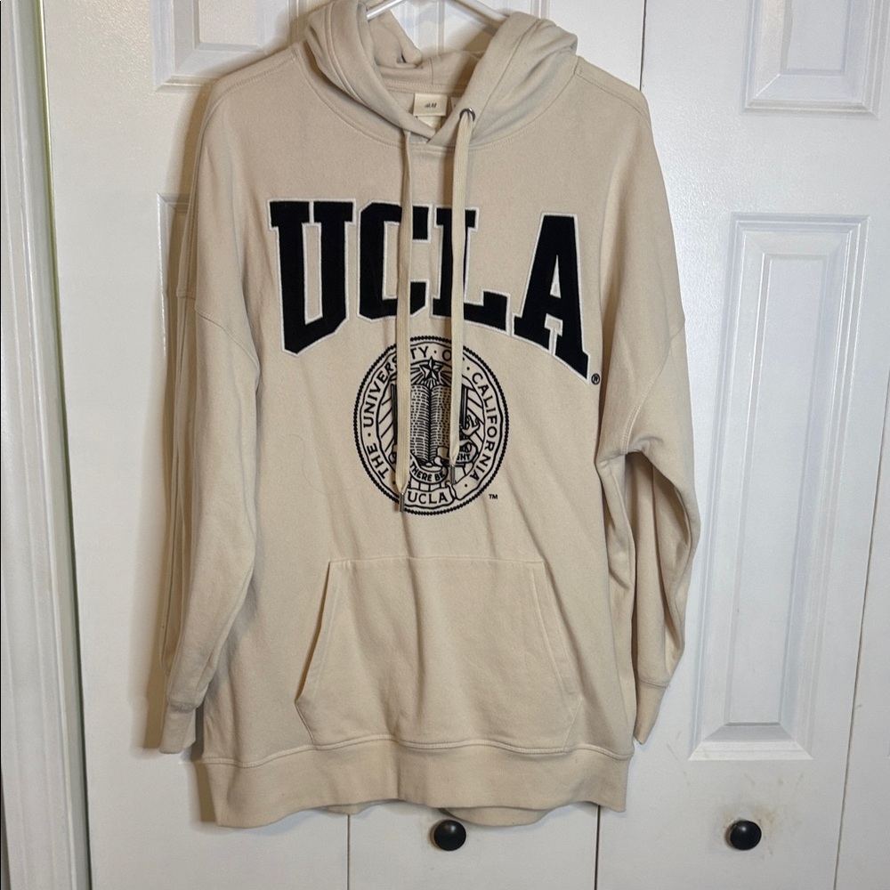 H&M Cream UCLA Hoodie Sweater